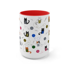 Load image into Gallery viewer, Two-Tone Coffee Mugs, 15oz