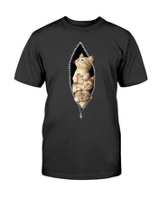 Load image into Gallery viewer, Cats Behind Zipper T-Shirt