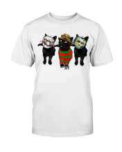 Load image into Gallery viewer, Funny Cat Shirt Parody Horror Movies