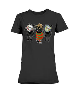 Funny Cat Shirt Parody Horror Movies