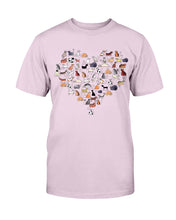 Load image into Gallery viewer, Heart Shaped Cats T-Shirt