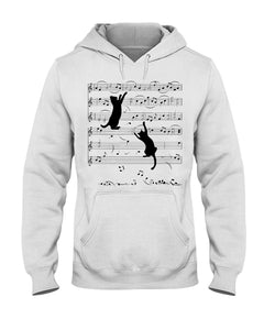 Naughty Cat With Music Notes