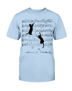 Naughty Cat With Music Notes