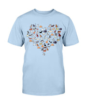 Load image into Gallery viewer, Heart Shaped Cats T-Shirt