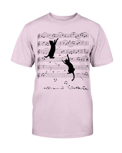 Naughty Cat With Music Notes