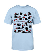 Load image into Gallery viewer, Cat Drink Wine T-Shirt