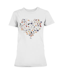 Heart Shaped Cats T-Shirt