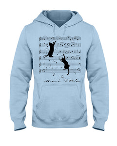 Naughty Cat With Music Notes