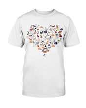 Load image into Gallery viewer, Heart Shaped Cats T-Shirt