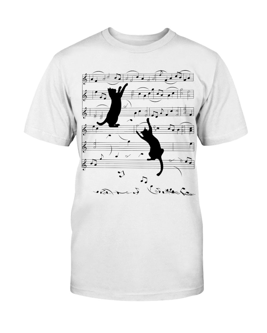 Naughty Cat With Music Notes